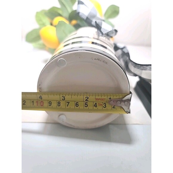 20" Unique Artificial Lifelike Lemon Plant & Stripped Vase Spring Easter Decor - Picture 5 of 6